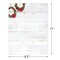 Great Papers! Stationery Letterhead, Wreaths on Wood, 8.5"x11", Printer Friendly, 50 Sheets (2024039)
